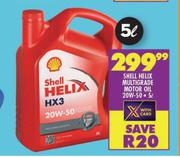 Shell Helix Multigrade Motor Oil 20W-50-5L