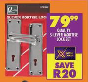 Quality 5 Lever Mortise Lock Set