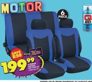Q Premium Santiago 6 Piece Seat Cover Set-Per Set