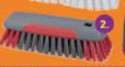 TPR Kidney Shaped Scrubbing Brush Red & Grey