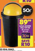 Alplas Regrind Roll Top Bin All Variants-50L Each