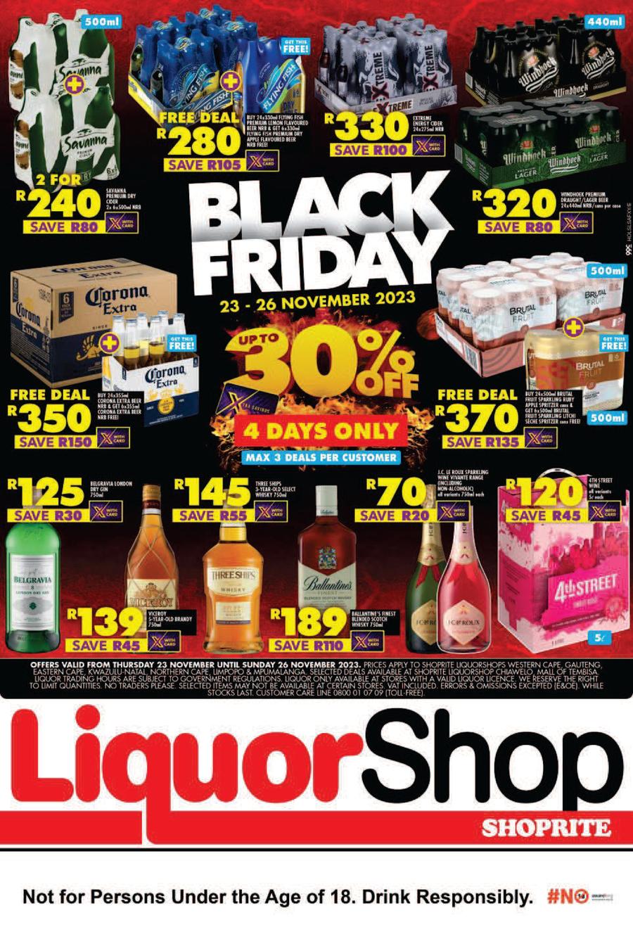 Shoprite Liquor : Black Friday (23 November - 26 November 2023) —  m.