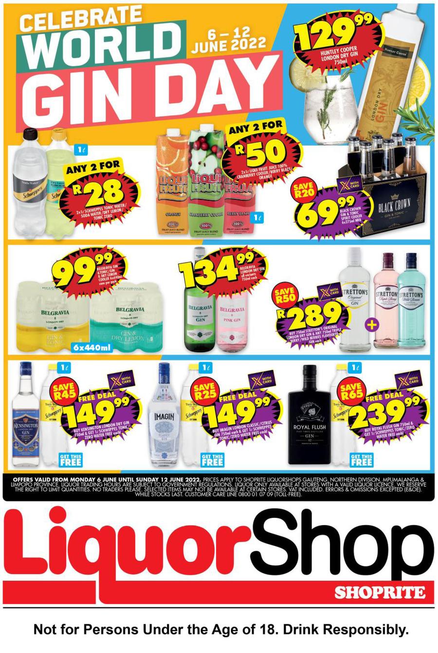 Shoprite Liquor Western Cape : Celebrate World Gin Day (6 June - 12 ...