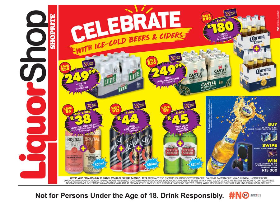 SHOPRITE Specials • Monday 18 Mar to Sunday 31 Mar 2024