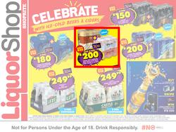 Shoprite Liquor : Celebrate With Ice Cold Beers & Ciders (25 March - 31 March 2024), page 1