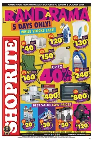 Shoprite : Rand A Rama (02 October - 06 October 2024)