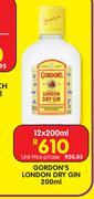 Gordon's London Dry Gin-12 x 200ml