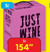 Just Wine Natural Sweet White/Red/Rose Wine-For 4 x 5L