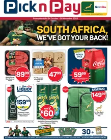 Pick n Pay Gauteng, Mpumalanga, Limpopo, North West, Free State & Northern Cape : Rugby Specials (24 October - 26 November 2025)