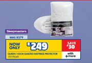 Sleepmasters Queen 152cm Quilted Mattress Protector