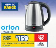 Orion 1.7L Stainless Steel Kettle KCS-167