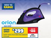 Orion 1600W Non Stick Iron RSH-0800478