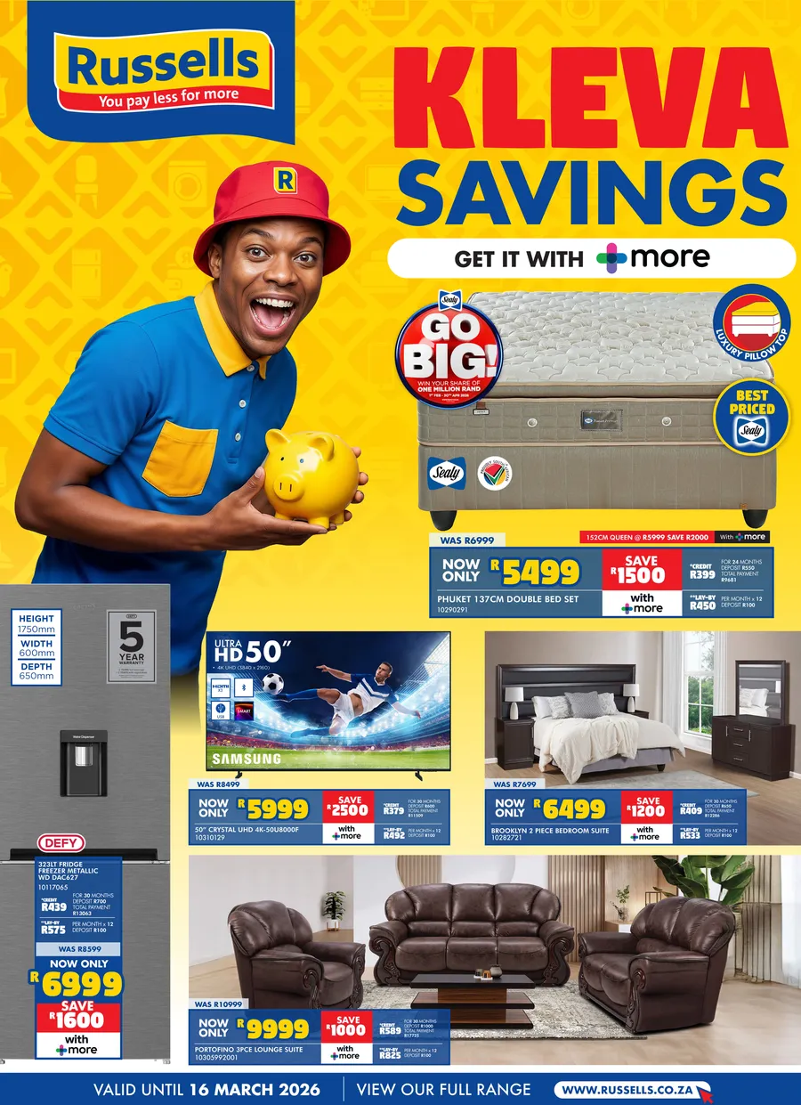 Russells : Kleva Savings (19 February - 16 March 2026)