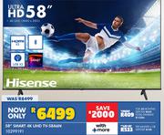 Hisense 50" Smart 4K UHD TV 50A6Q