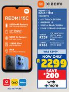 Xiaomi Redmi 15C Black 128GB Smartphone