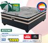 Restonic Dream Zone 152cm Queen Bed Set 10303479 Free Restonic Umbrella