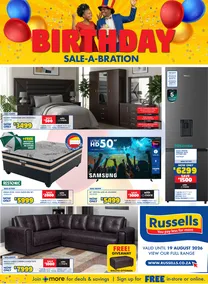 Russells : Birthday Sale-A-Bration (16 July - 19 August 2026)