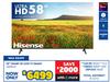 Hisense 58" Smart 4K UHD YV 58A6N 10299191
