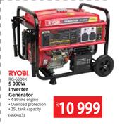 Ryobi 5000W Inverter Generator RG-6900K