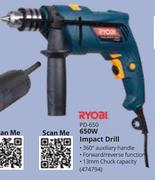 Ryobi 650W Impact Drill PD-650-Each