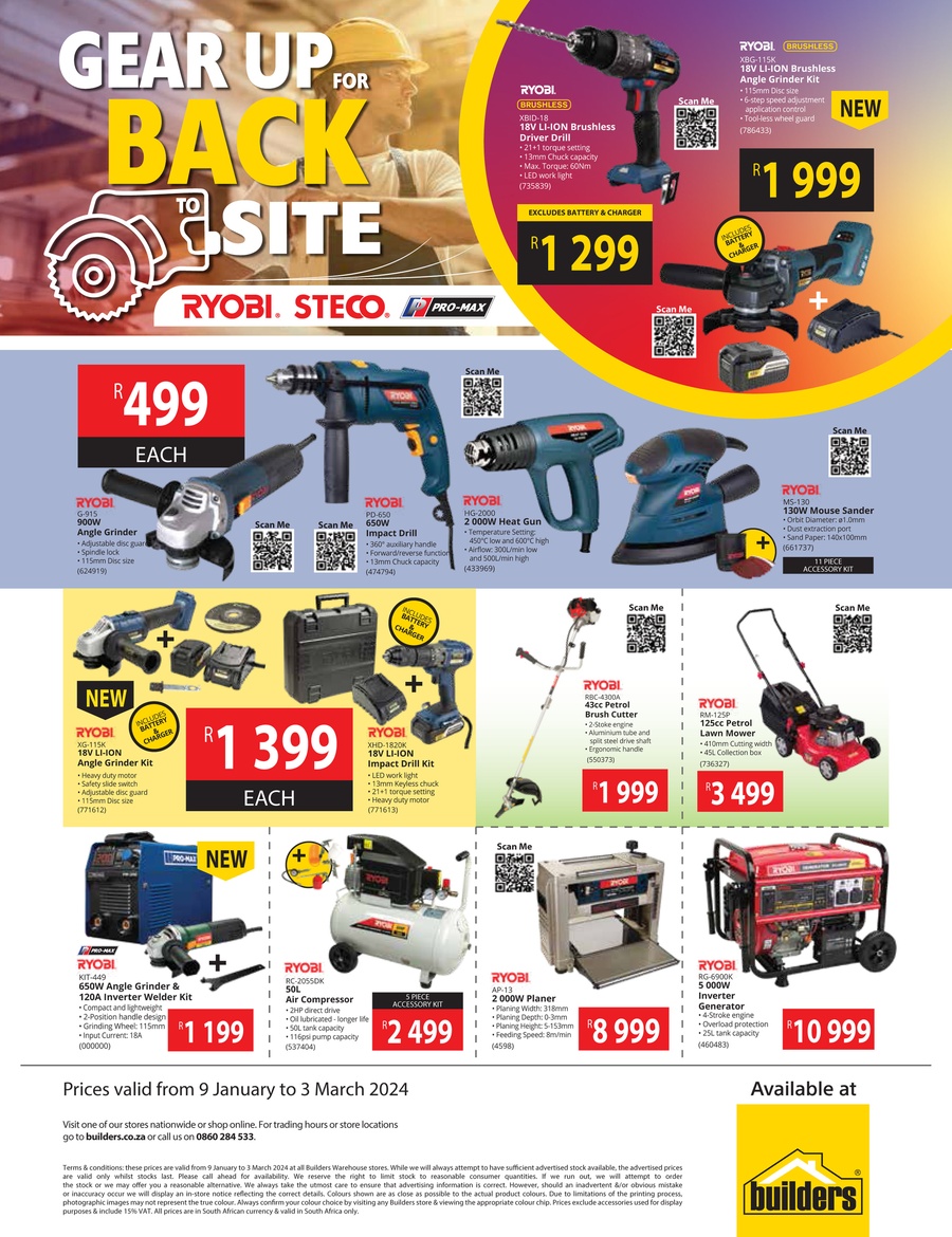 Ryobi cordless drill builders warehouse shop