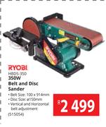 Ryobi 350W Belt & Disc Sander HBDS-350
