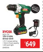 Ryobi 12V Li-Ion Driver Drill HLD-120