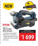 Ryobi 18V Li-Ion Belt Sander XBS-18