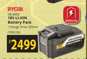 Ryobi 18V Li-Ion Battery Pack XB-8000