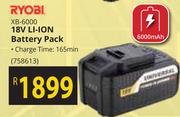 Ryobi 18V Li-Ion Battery Pack XB-6000