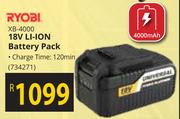 Ryobi 18V Li-Ion Battery Pack XB-4000