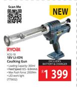 Ryobi 18V Li-Ion Caulking Gun XCG-18