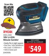 Ryobi 18V Li-Ion Mouse Sander XMS-2400