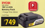 Ryobi 18V Li-Ion Battery Pack XB-2000