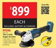 Ryobi 18V Li-Ion Angle Grinder XG-115-Each