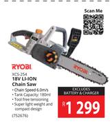 Ryobi XCS-254 18V Li-Ion Chain Saw 752676