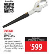 Ryobi 18V Li-Ion Blower XBL-200
