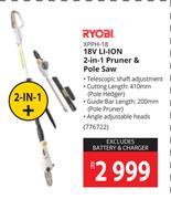 Ryobi XPPH-18 18V Li-ion 2-In-1 Pruner & Pole Saw 776722