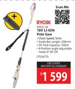 Ryobi XPCS-18 18V Li-Ion Pole Saw 752677