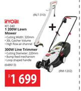 Ryobi 1200W Lawn Mower Kit-340 