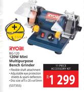 Ryobi 120W Mini Multipurpose Bench Grinder BG-120