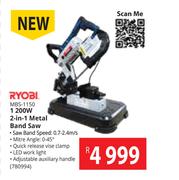 Ryobi 1200W 2 In 1 Metal Band Saw MBS-1150