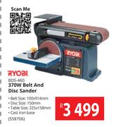Ryobi 370W Belt & Disc Sander BDS-460