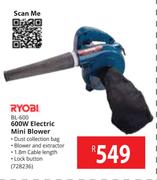 Ryobi 600W Electric Mini Blower BL-600