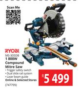 Ryobi 1800W Compound Mitre Saw MS-305DB