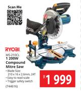 Ryobi 1200W Compound Mitre Saw MS-210CL