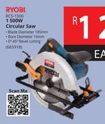  Ryobi 1500W Circular Saw RCS-1500-Each