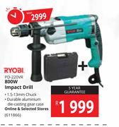 Ryobi 800W Impact Drill PD-220VR