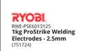 Ryobi Prostrike Welding Electrodes 2.5mm-1Kg
