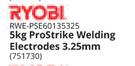 Ryobi Prostrike Welding Electrodes 3.25mm-5Kg